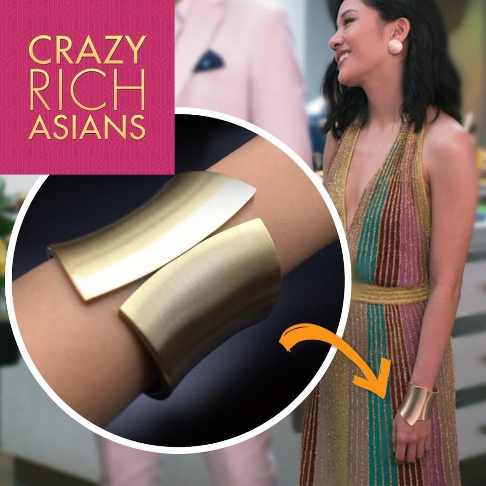Gold Cuff Bracelet as Seen in Crazy Rich Asians